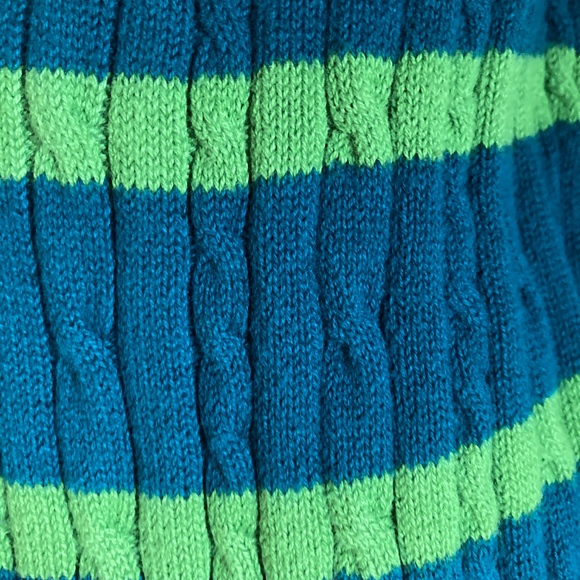 Green Striped Cable Knit Sweater from Merona - Picture 5 of 9